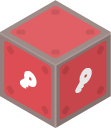 Isometric Abstract Platformer Red Key Box